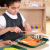 Set of Green Square Trays