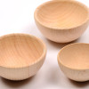 Set of Small Wooden Bowls