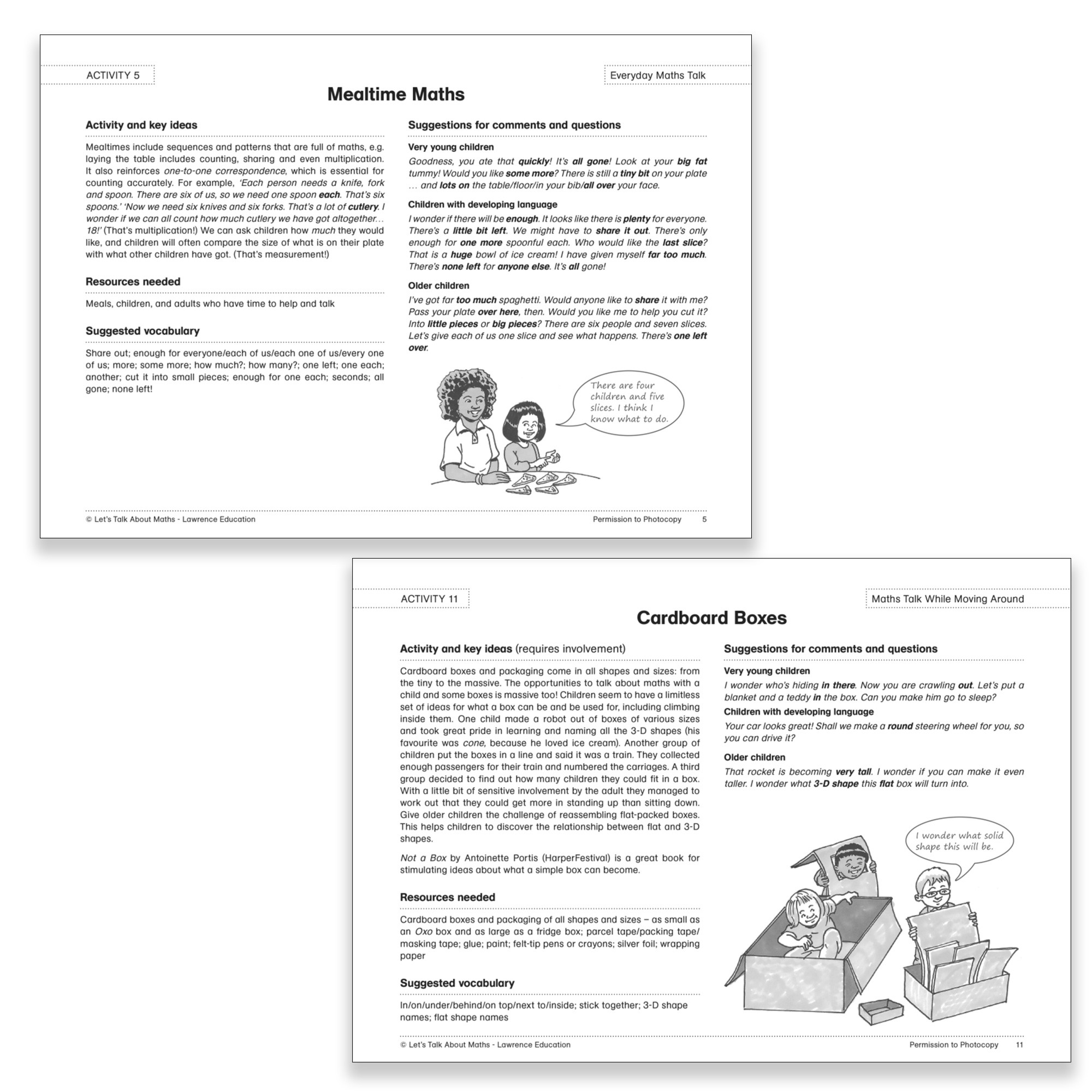 Letstalk Math Let's Talk About Maths: Exciting Ideas to Develop Children's Language ...