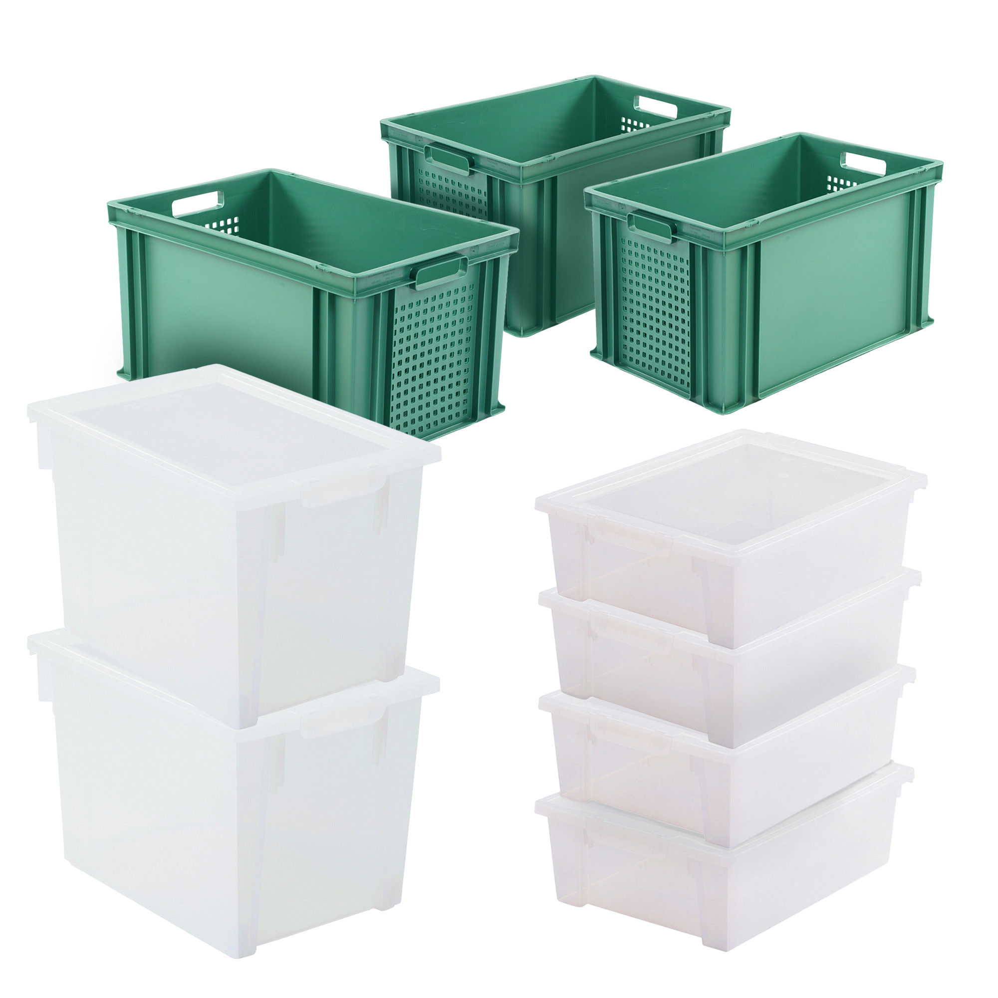 Compact Store with Transparent & Large Storage Containers