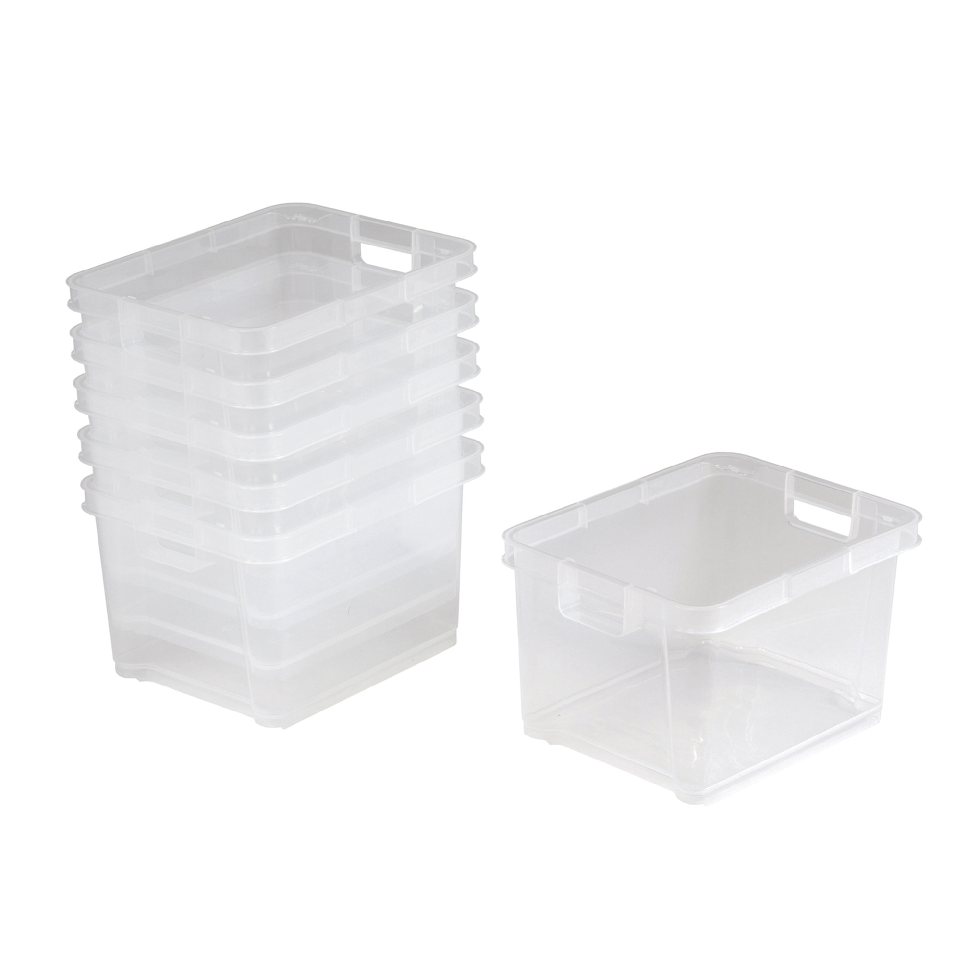 Medium Box Transparent (Set of 6)