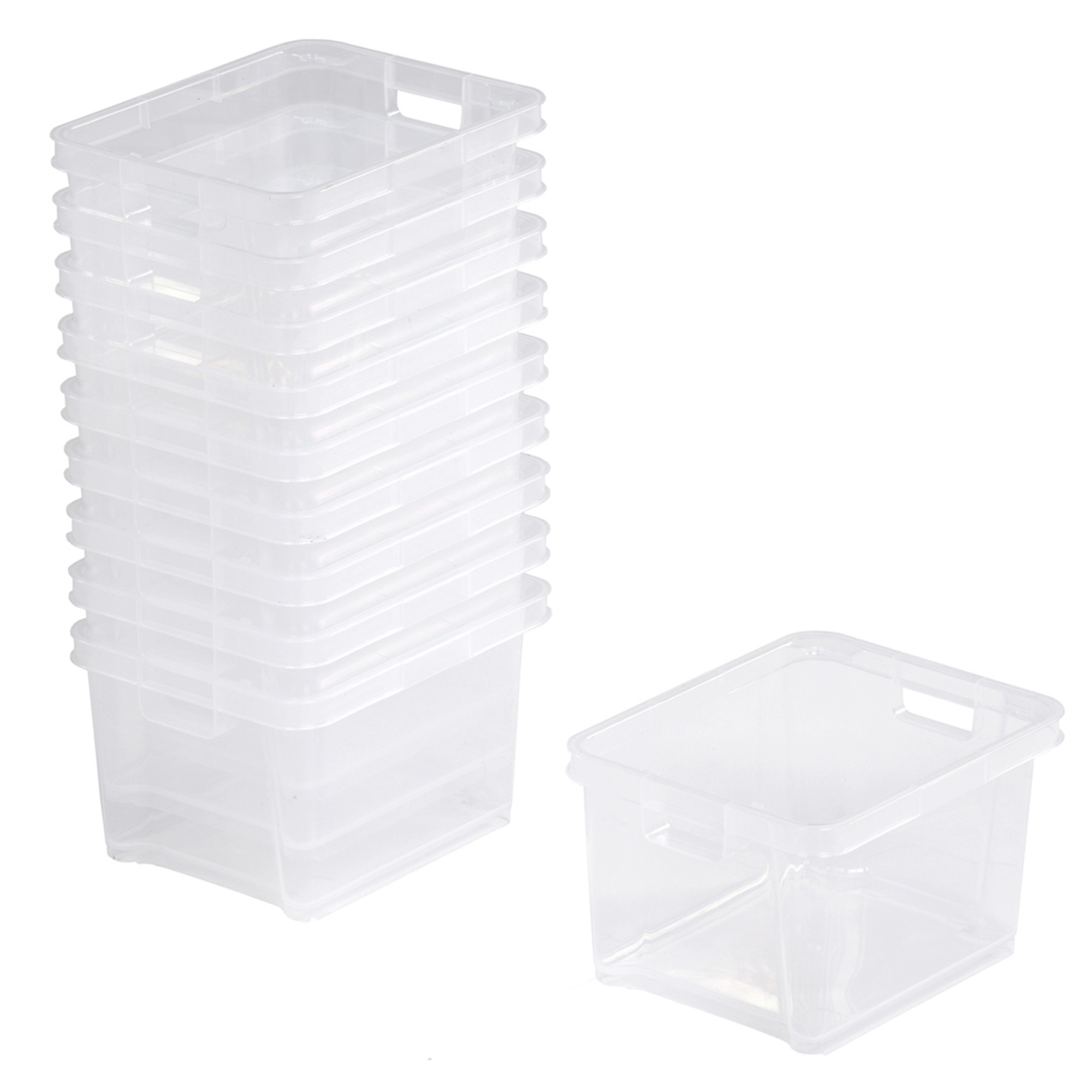 Medium Box Transparent (Set of 10)