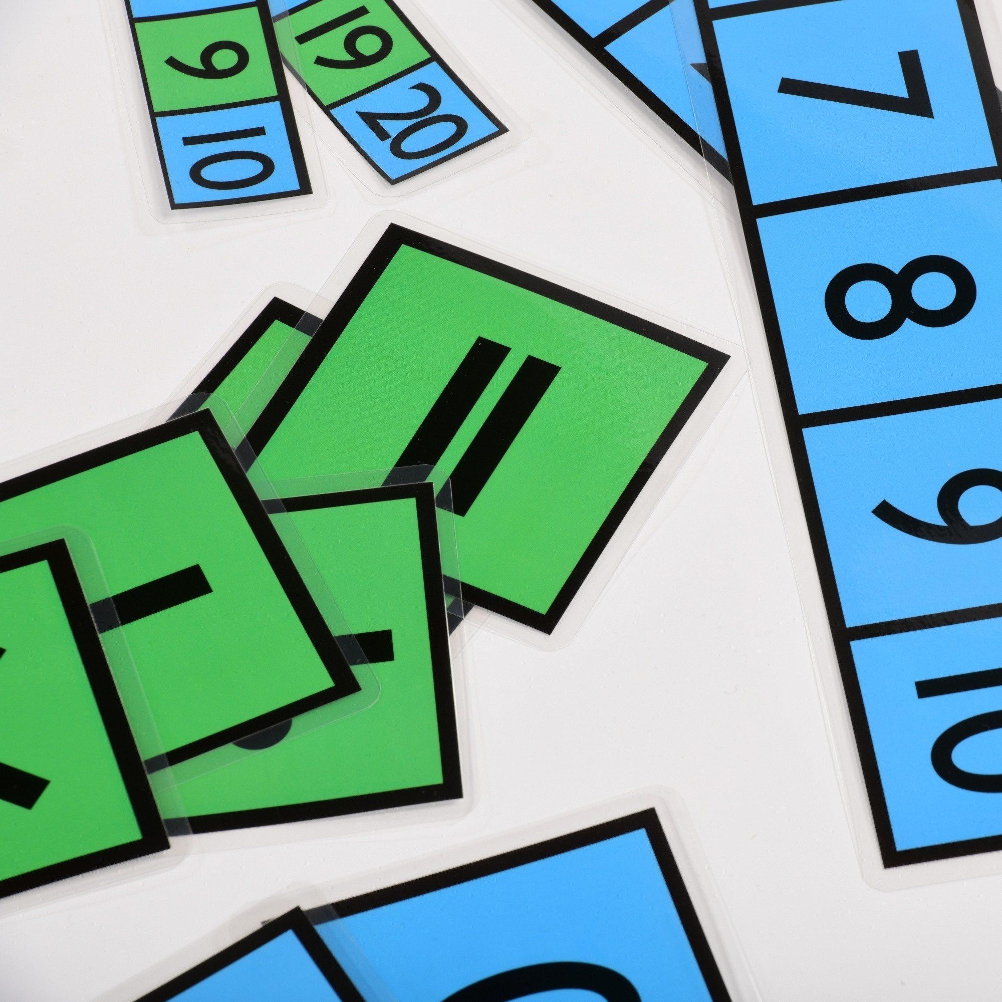 Line Using Number Cards Number Lines & Cards Set
